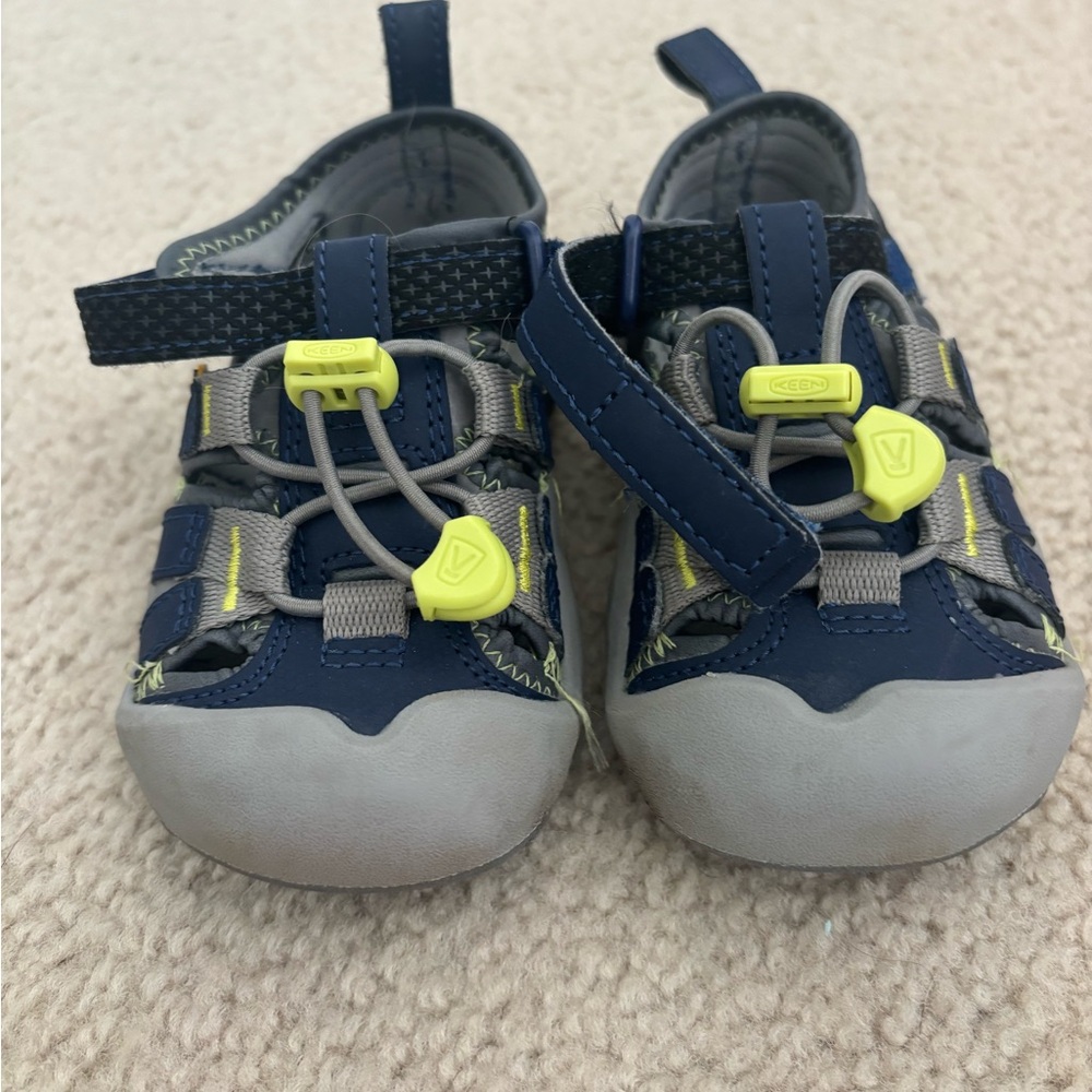 Keen Kids Navy and Gray Water Shoes